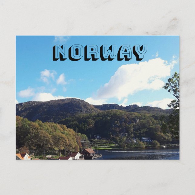 Norwegische Postkarte (Vorderseite)