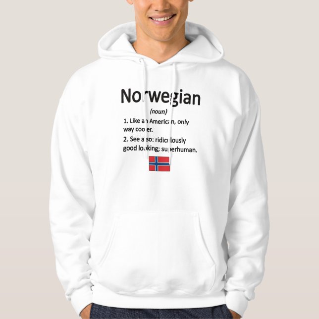 Norwegische Roots Norwegen Flagge Norwegisches Erb Hoodie (Vorderseite)