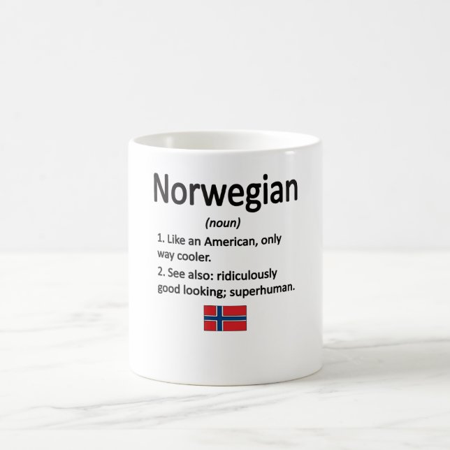 Norwegische Roots Norwegen Flagge Norwegisches Erb Kaffeetasse (Mittel)