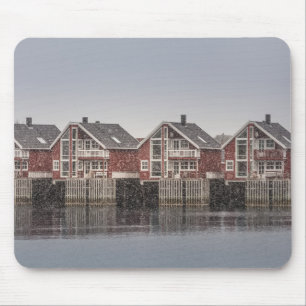 Norwegische Rote Kabinen Mousepad