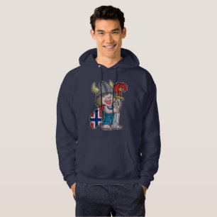 Norwegische Schleppangel-Norwegen-Flagge Hoodie