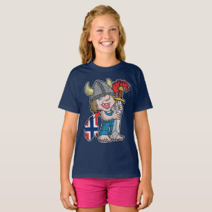 Norwegische Schleppangel-Norwegen-Flagge T-Shirt