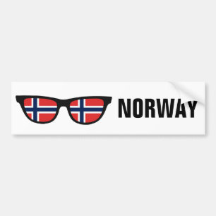 Norwegische Shades, benutzerdefinierter Text und A Autoaufkleber