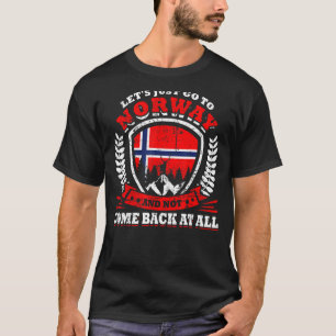 Norwegische Skandinavien Deer North Cape Norwegen T-Shirt