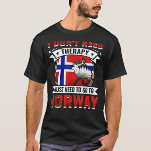 Norwegische Skandinavien Deer North Cape Norwegen T-Shirt