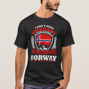 Norwegische Skandinavien Deer North Cape Norwegen T-Shirt