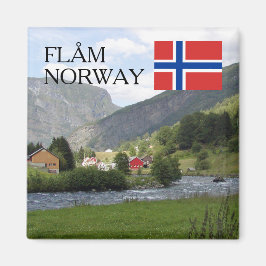 Norwegische Skandinavienberge Flam travel souvenir Magnet