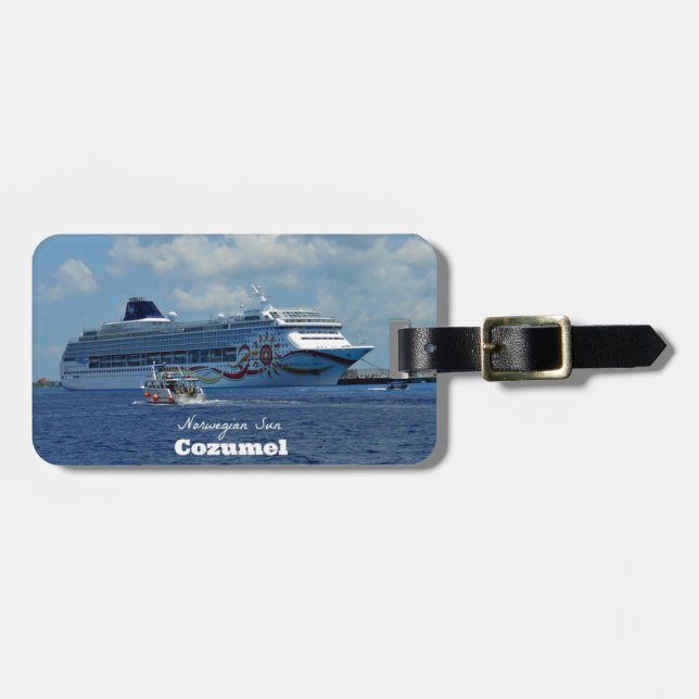 Norwegische Sonne, Cozumel, Mexiko Gepäckanhänger (Vorderseite horizontal)