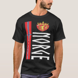 Norwegische Souvenirflagge in Bokmal T-Shirt