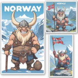 Norwegische Trolle Aufkleber
