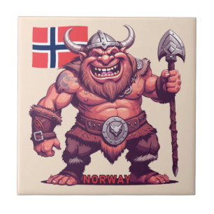 Norwegische Trolle Fliese