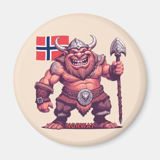 Norwegische Trolle Magnet (Vorne)