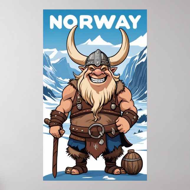 Norwegische Trolle Poster (Vorne)