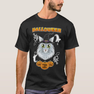 Norwegische Waldkatze Ich wünsche ein frohes Hall T-Shirt