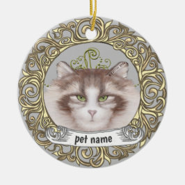 Norwegische Waldkatze Love Memory-Ornament Keramik Ornament