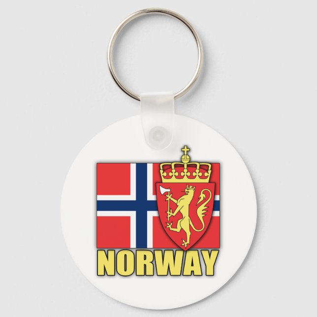 Norwegische Wappen Schlüsselanhänger (Vorderseite)