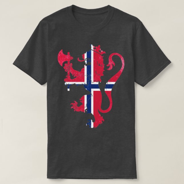 Norwegische Wappen T-Shirt (Design vorne)