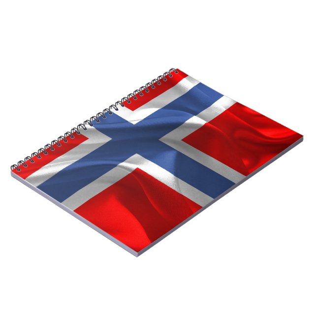 Norwegische wellenartig bewegende Flagge Notizblock (Linke Seite)