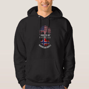 Norwegische Wurzeln Abstammung Einwanderer Patriot Hoodie