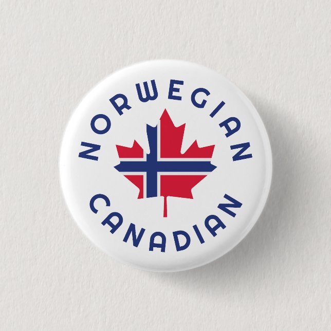 Norwegische Wurzeln Button (Vorderseite)