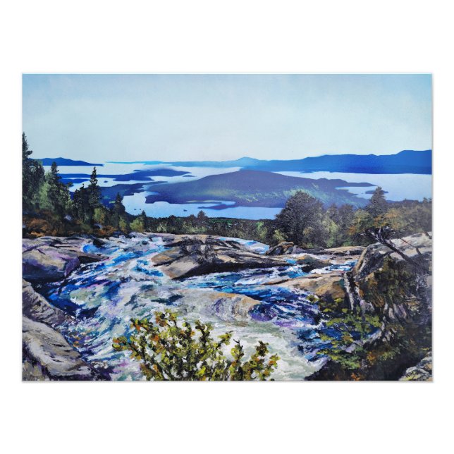 Norwegischer Berg Fotodruck (Vorne)