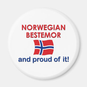 Norwegischer Bestemor (Großmutter) Magnet