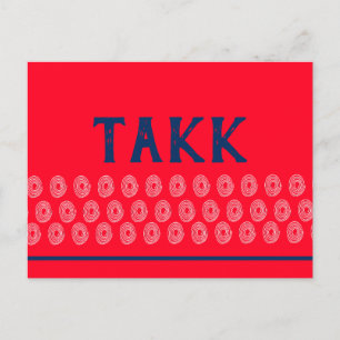 Norwegischer Dankeschön Postkarte