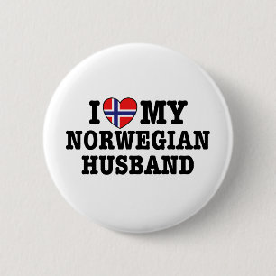 Norwegischer Ehemann Button