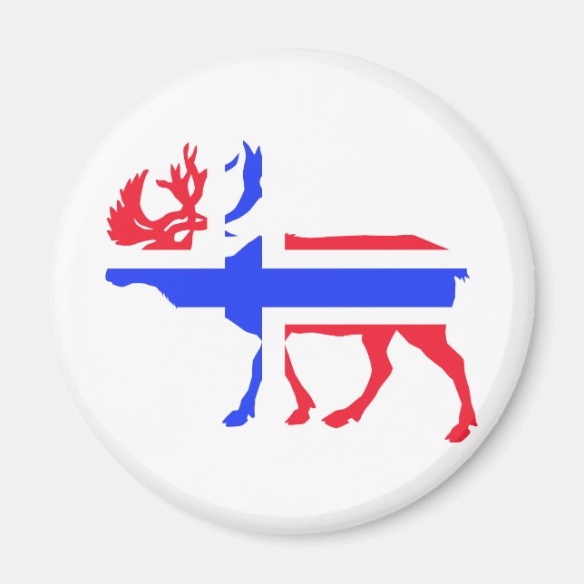 Norwegischer Elk Magnet (Vorne)