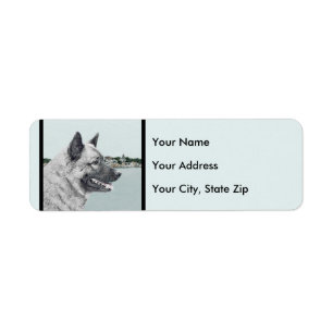 Norwegischer Elkhound bei Village Painting - Hunde