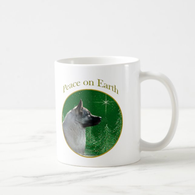 Norwegischer Elkhound-Frieden Kaffeetasse (Rechts)