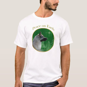 Norwegischer Elkhound-Frieden T-Shirt