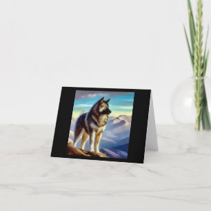 Norwegischer Elkhound Hund Karte