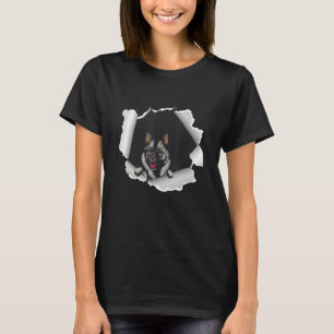 Norwegischer Elkhound Hund zum Vatertag T-Shirt