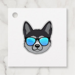 Norwegischer Elkhound in Cooler Sonnenbrille Class Geschenkanhänger