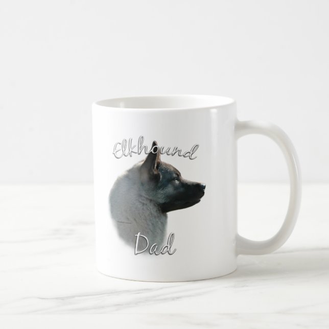 Norwegischer Elkhound-Vater 2 Kaffeetasse (Rechts)
