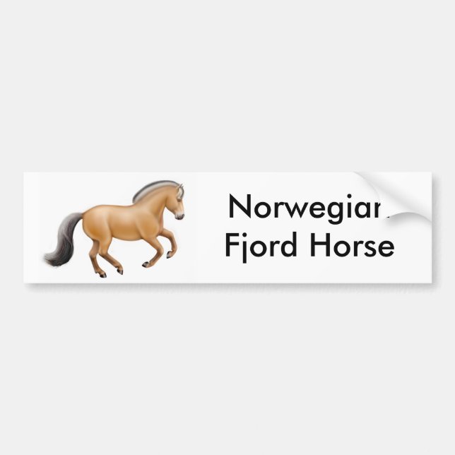 Norwegischer Fjord-PferdeAutoaufkleber Autoaufkleber (Vorne)