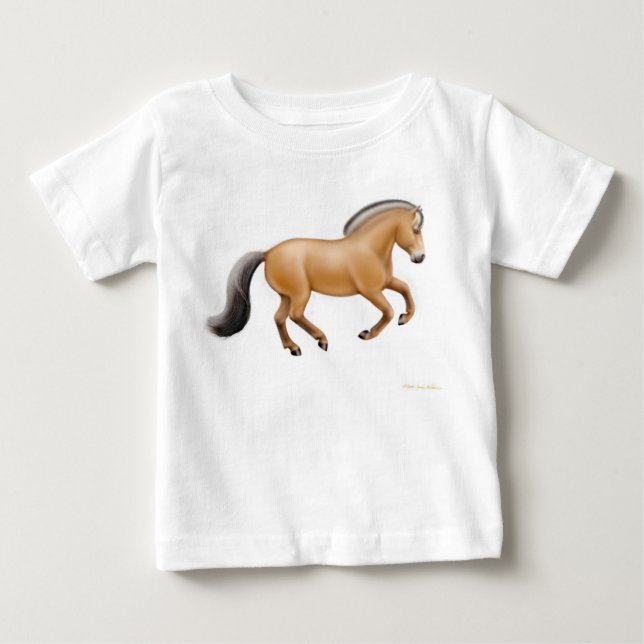 Norwegischer Fjord-PferdeSäuglings-T - Shirt (Vorderseite)