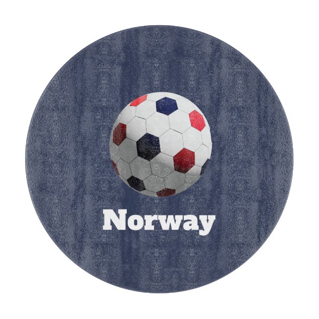norwegischer Fußball Schneidebrett (Vorderseite)