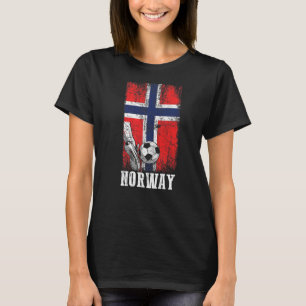 Norwegischer Fußballspieler Flag Soc T-Shirt