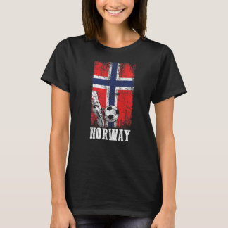 Norwegischer Fußballspieler Flag Soc T-Shirt
