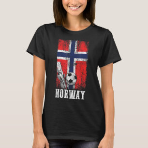 Norwegischer Fußballspieler Flag Soc T-Shirt