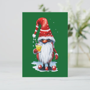 Norwegischer Gnome mit einem heißen Tag Einladung