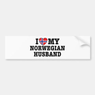 Norwegischer Husband Autoaufkleber