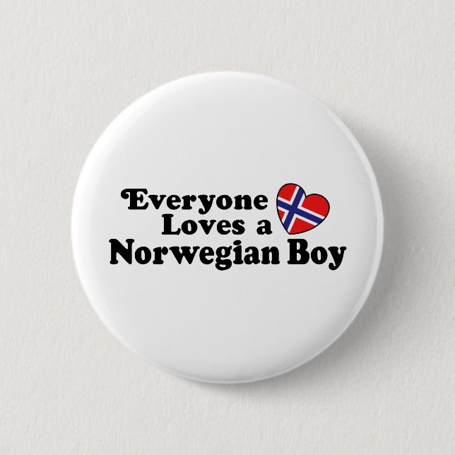 Norwegischer Junge Button (Vorderseite)