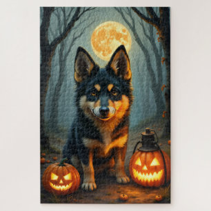 Norwegischer Lundehund Nordic Halloween-Porträt Ku