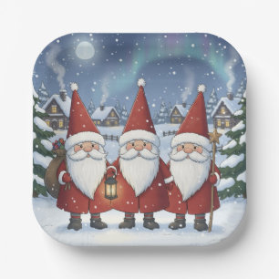 Norwegischer Nacht-Nisse, Papierplatten Pappteller