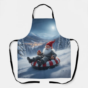 Norwegischer Nisse Schlittenfahren, Schürze