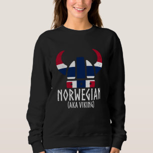 Norwegischer Norwegen aka Wikinger lustig Norge no Sweatshirt
