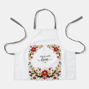 Norwegischer Rosemaling-Schürze für Frauen Schürze